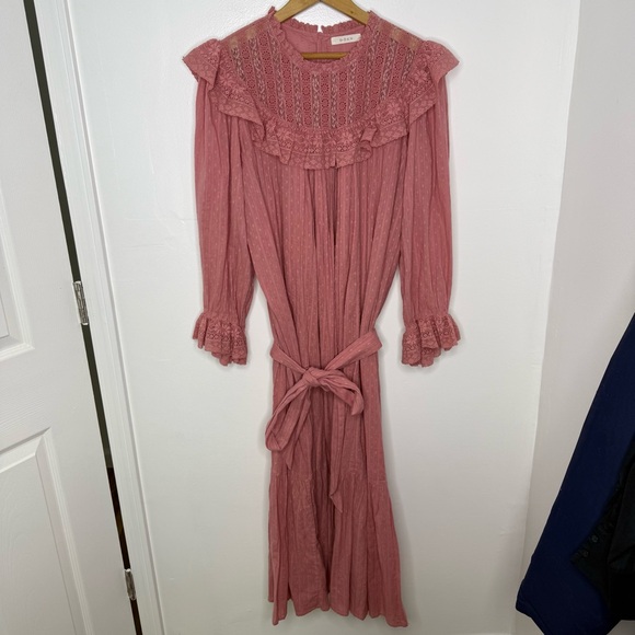 DOEN Bon Bon Pink Hillside Maxi Dress - Picture 4 of 10
